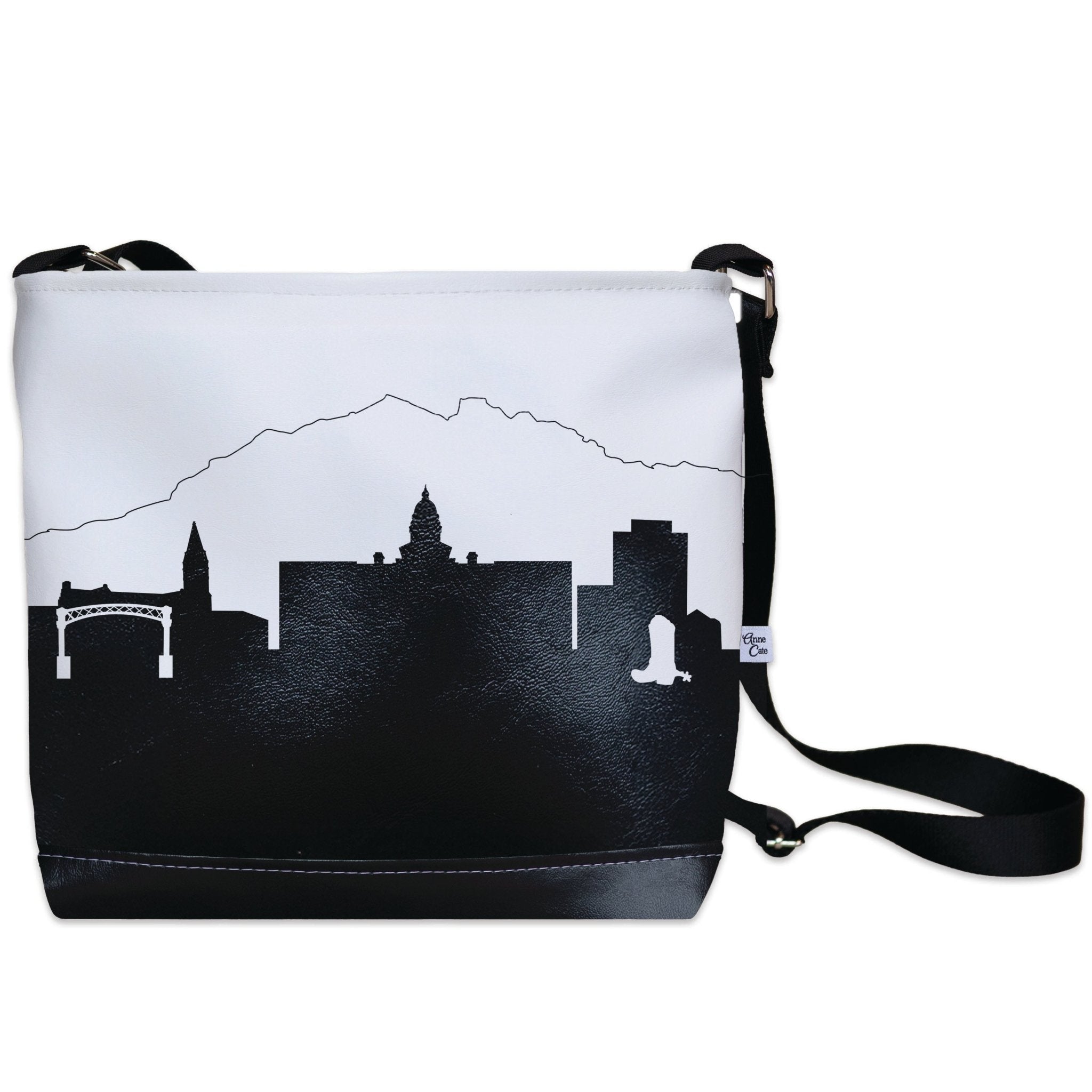 Cheyenne WY Skyline Shoulder Bag Crossbody - Anne Cate