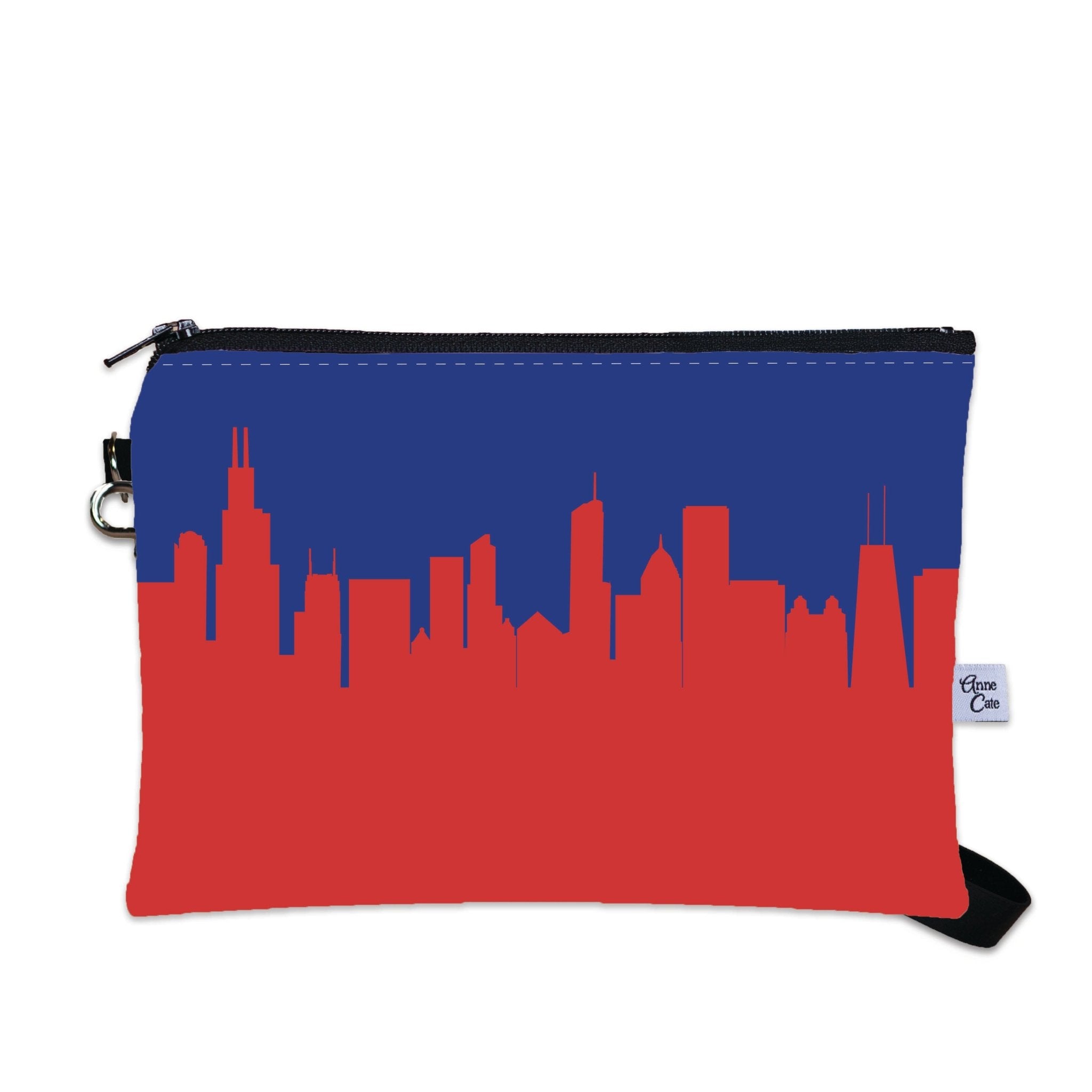 Chicago Cubs Baseball Ballpark Skyline Game Day Wristlet - Anne Cate
