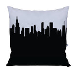 Chicago IL Skyline Large Throw Pillow