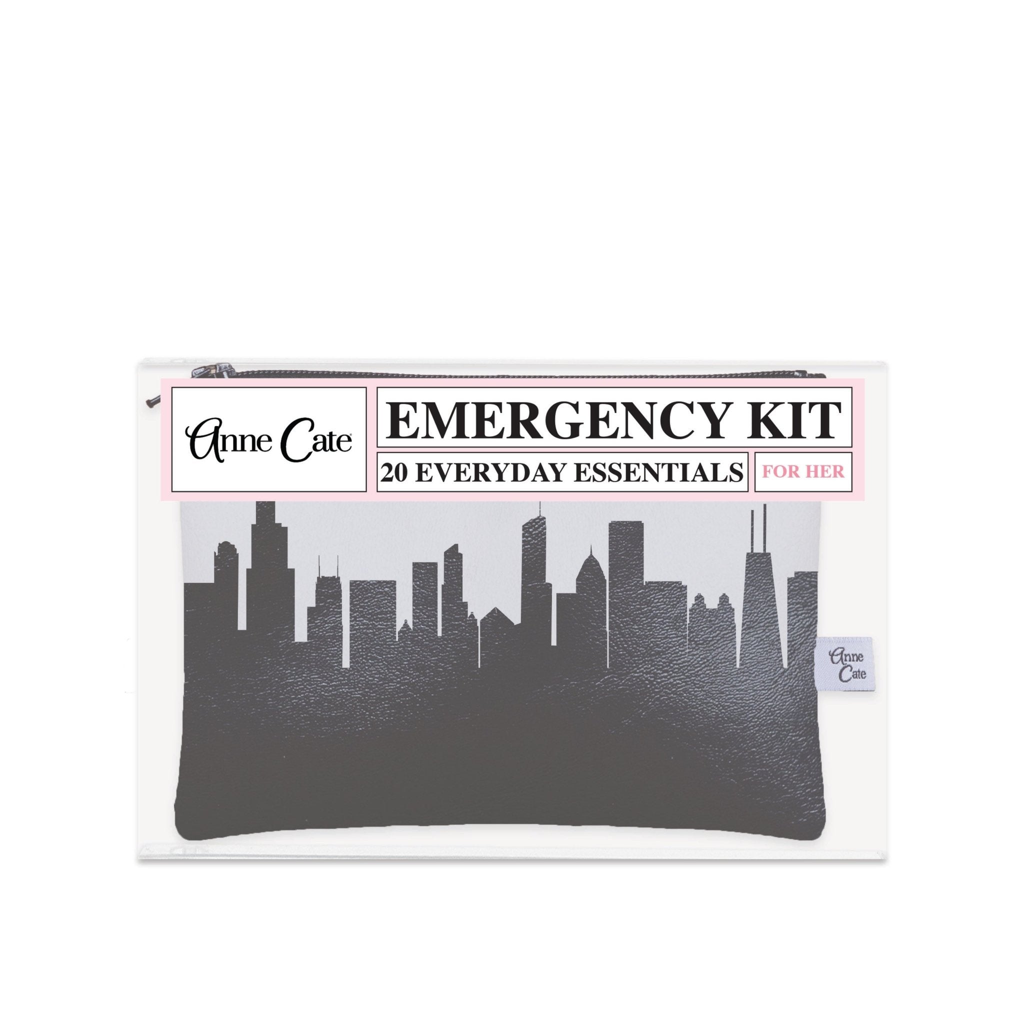 Chicago IL Skyline Mini Wallet Emergency Kit - For Her - Anne Cate