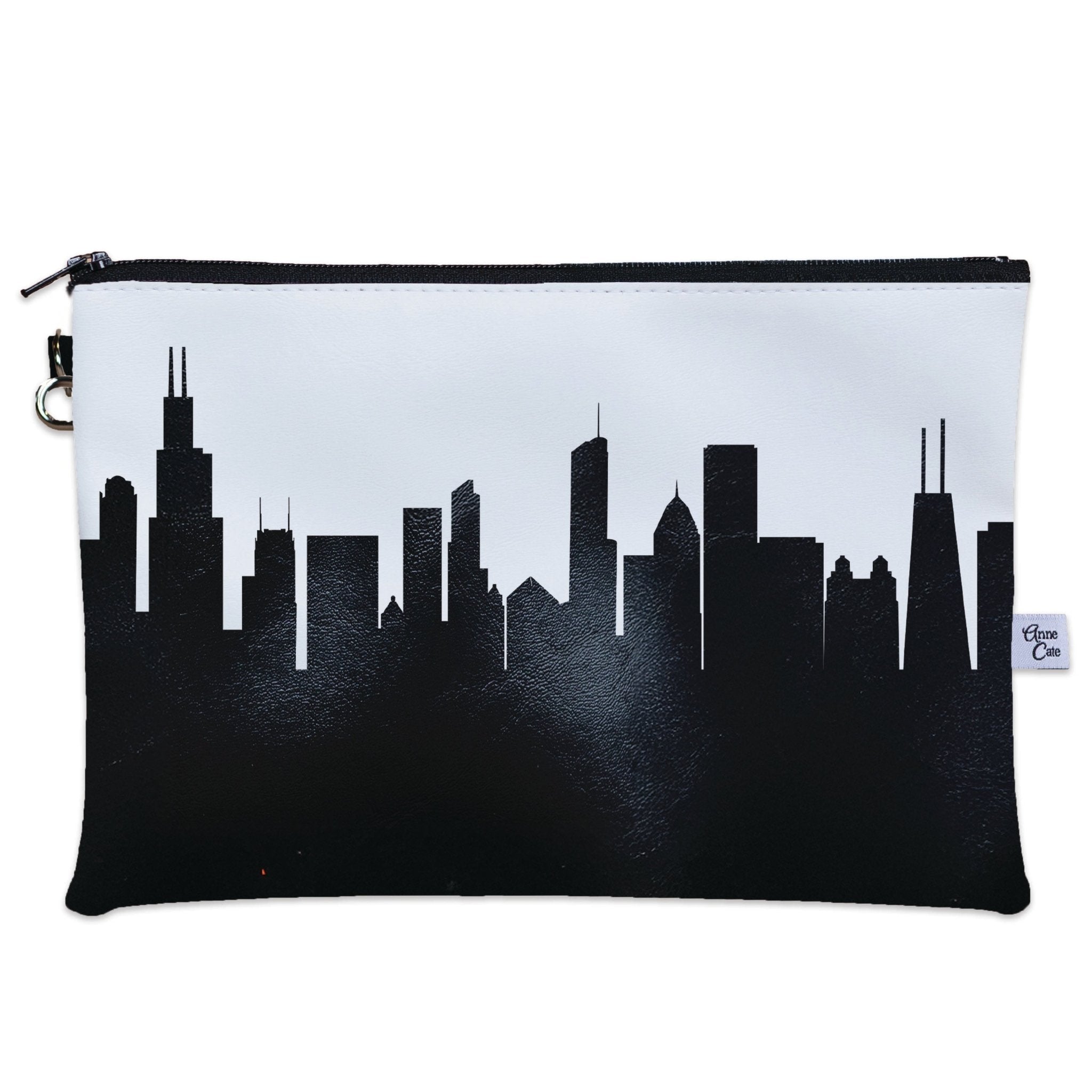 Chicago IL Skyline Wristlet Clutch Purse - Anne Cate