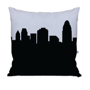Cincinnati OH Skyline Large Throw Pillow - Anne Cate