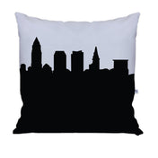 Cleveland OH Skyline Large Throw Pillow - Anne Cate
