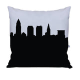 Cleveland OH Skyline Large Throw Pillow