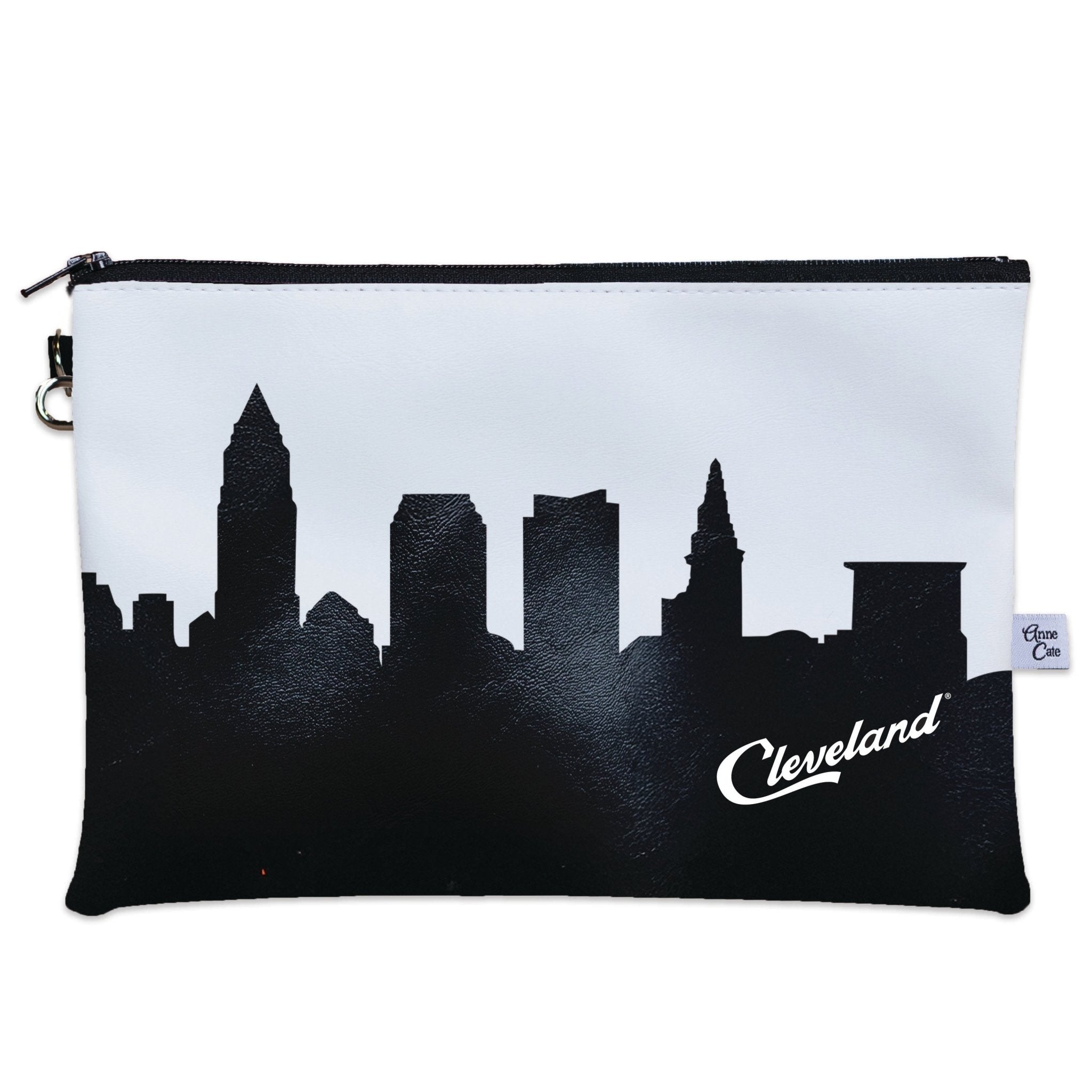 Cleveland Script Skyline Wristlet Clutch Purse - Anne Cate