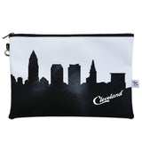 Cleveland Script Skyline Wristlet Clutch Purse