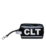 CLT (Charlotte) City Abbreviation Mini Bag Keychain Purse Charm