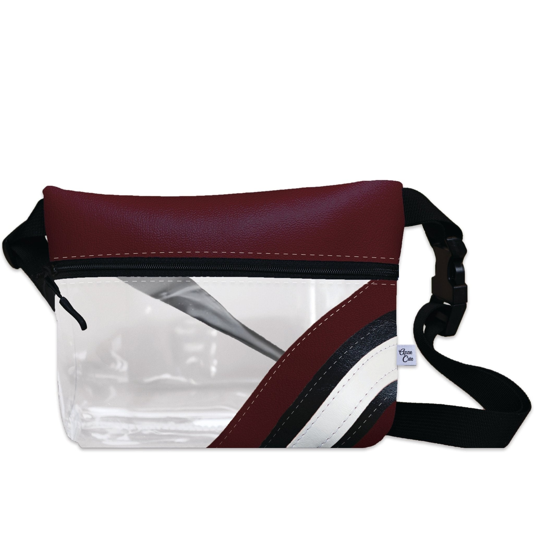Collegiate Football Stadium Clear Stripe Game Day Fanny Pack - Anne Cate
