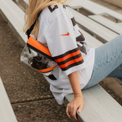 Collegiate Football Stadium Clear Stripe Game Day Fanny Pack - Anne Cate