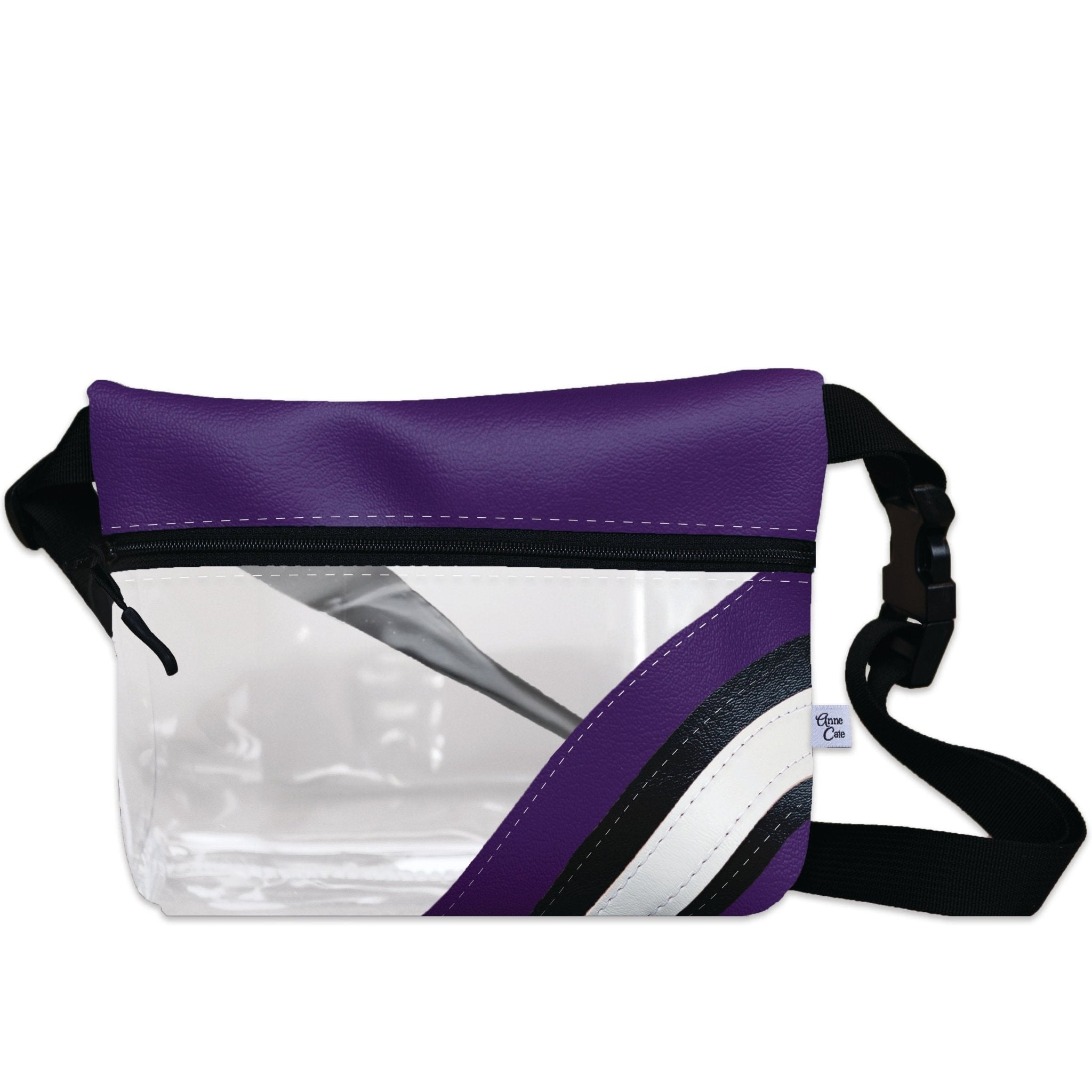 Collegiate Football Stadium Clear Stripe Game Day Fanny Pack - Anne Cate