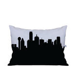 Dallas TX Skyline Lumbar Pillow