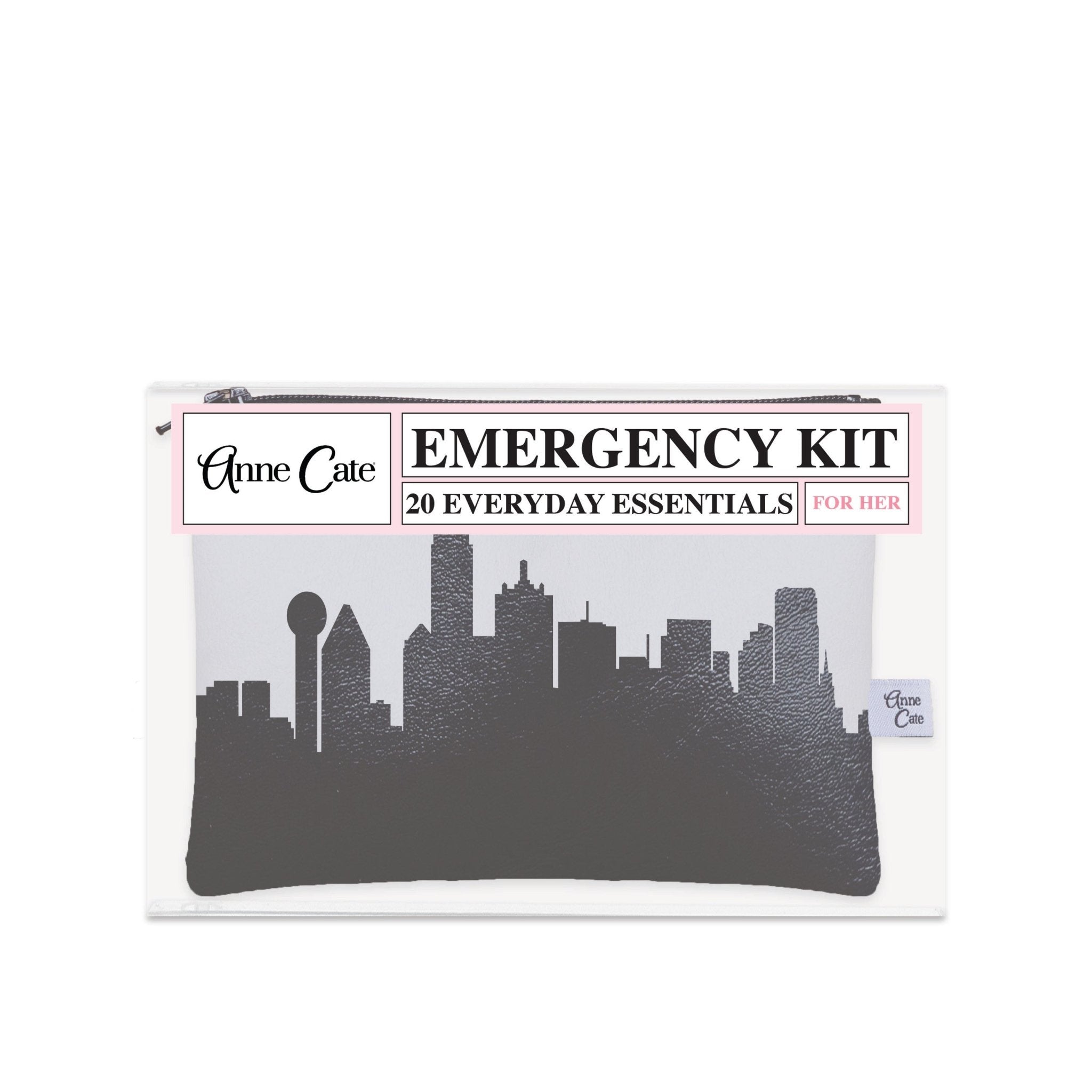 Dallas TX Skyline Mini Wallet Emergency Kit - For Her - Anne Cate