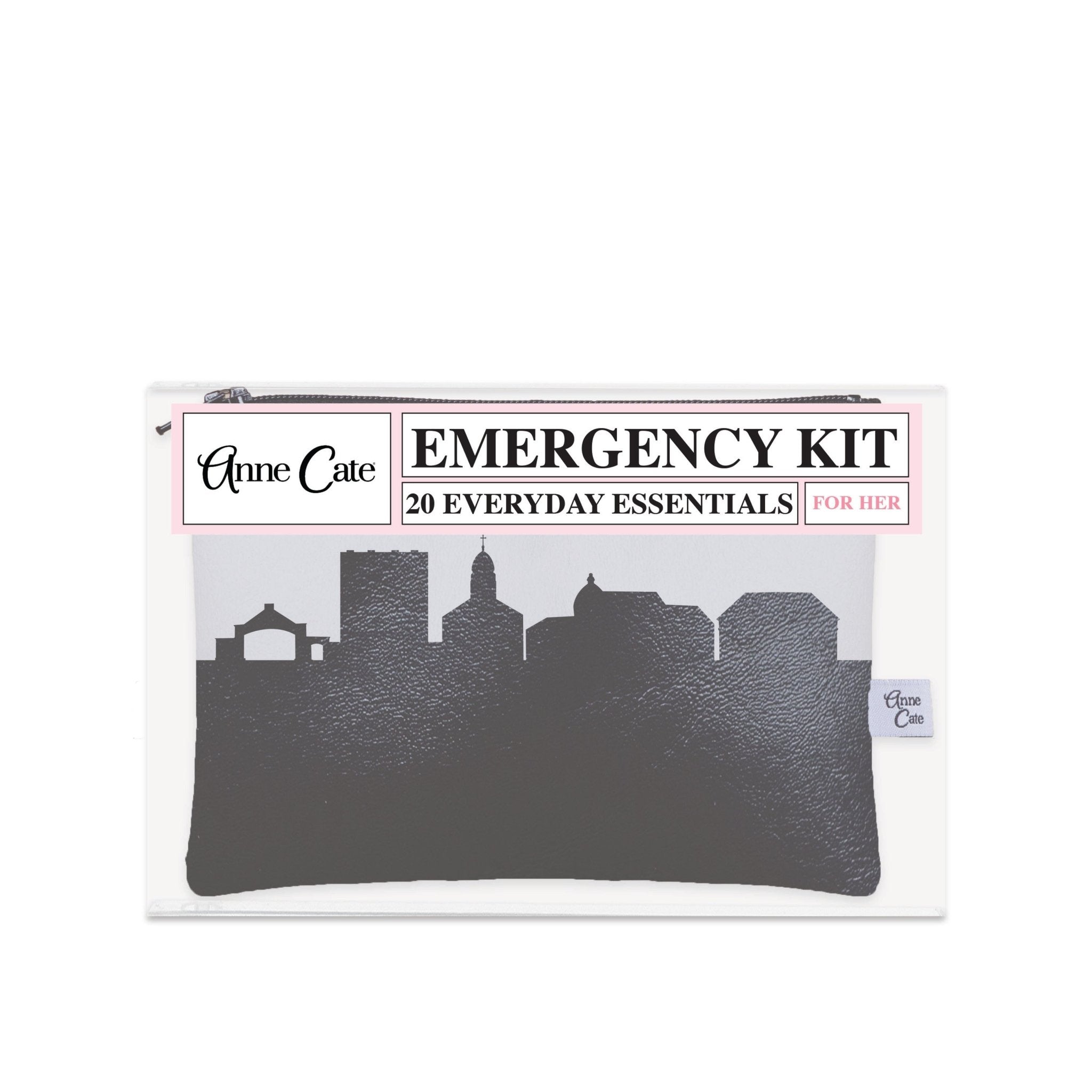 Dayton OH (University of Dayton) Skyline Mini Wallet Emergency Kit - For Her - Anne Cate