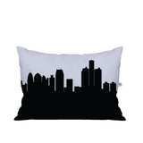 Detroit MI Skyline Lumbar Pillow