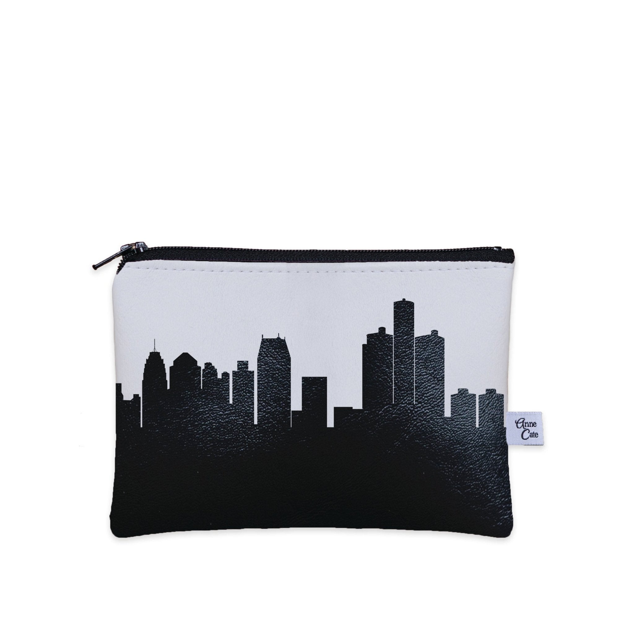 Detroit MI Skyline Vegan Leather Mini Wallet - Anne Cate