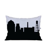 Durham NC Skyline Lumbar Pillow