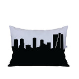 Fort Worth TX Skyline Lumbar Pillow