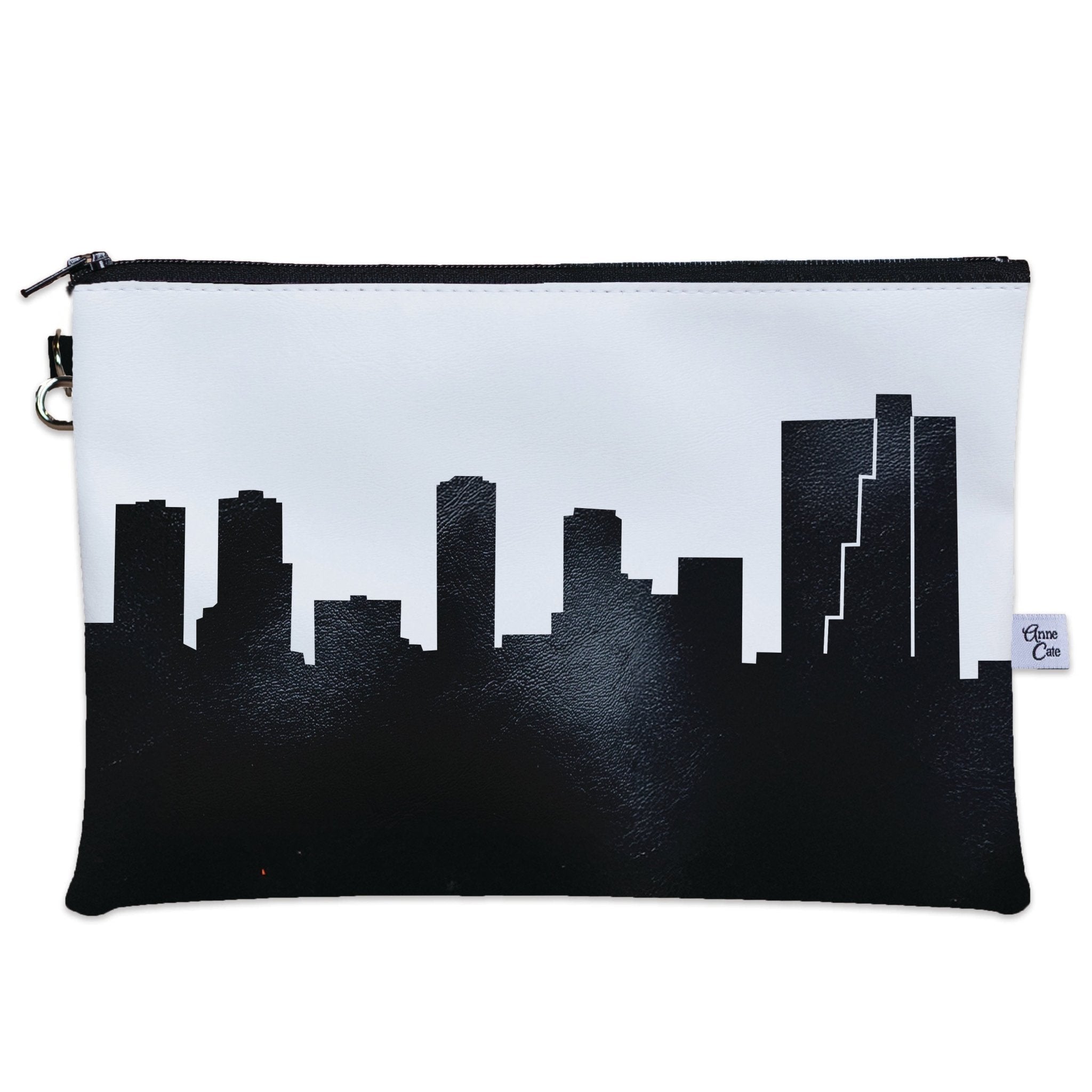 Fort Worth TX Skyline Wristlet Clutch Purse - Anne Cate
