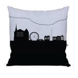 Geneva Switzerland Skyline Large Throw Pillow