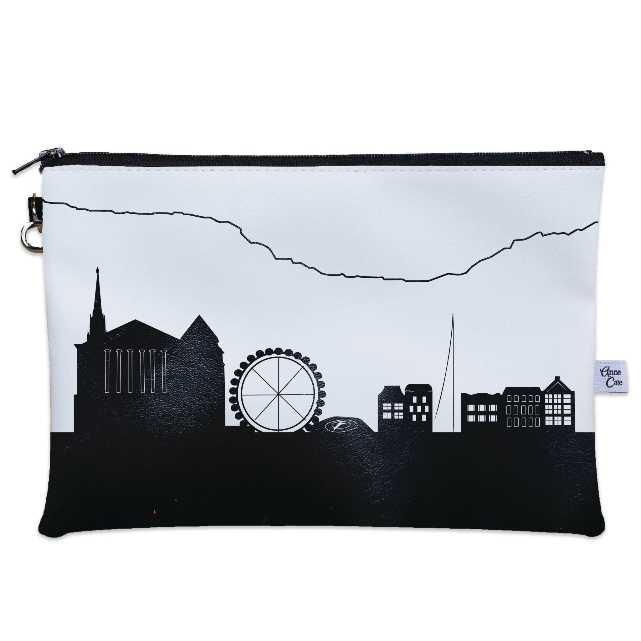 Geneva Switzerland Skyline Wristlet Clutch Purse - Anne Cate