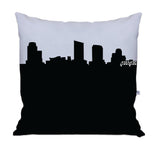 Grand Rapids MI Skyline Large Throw Pillow