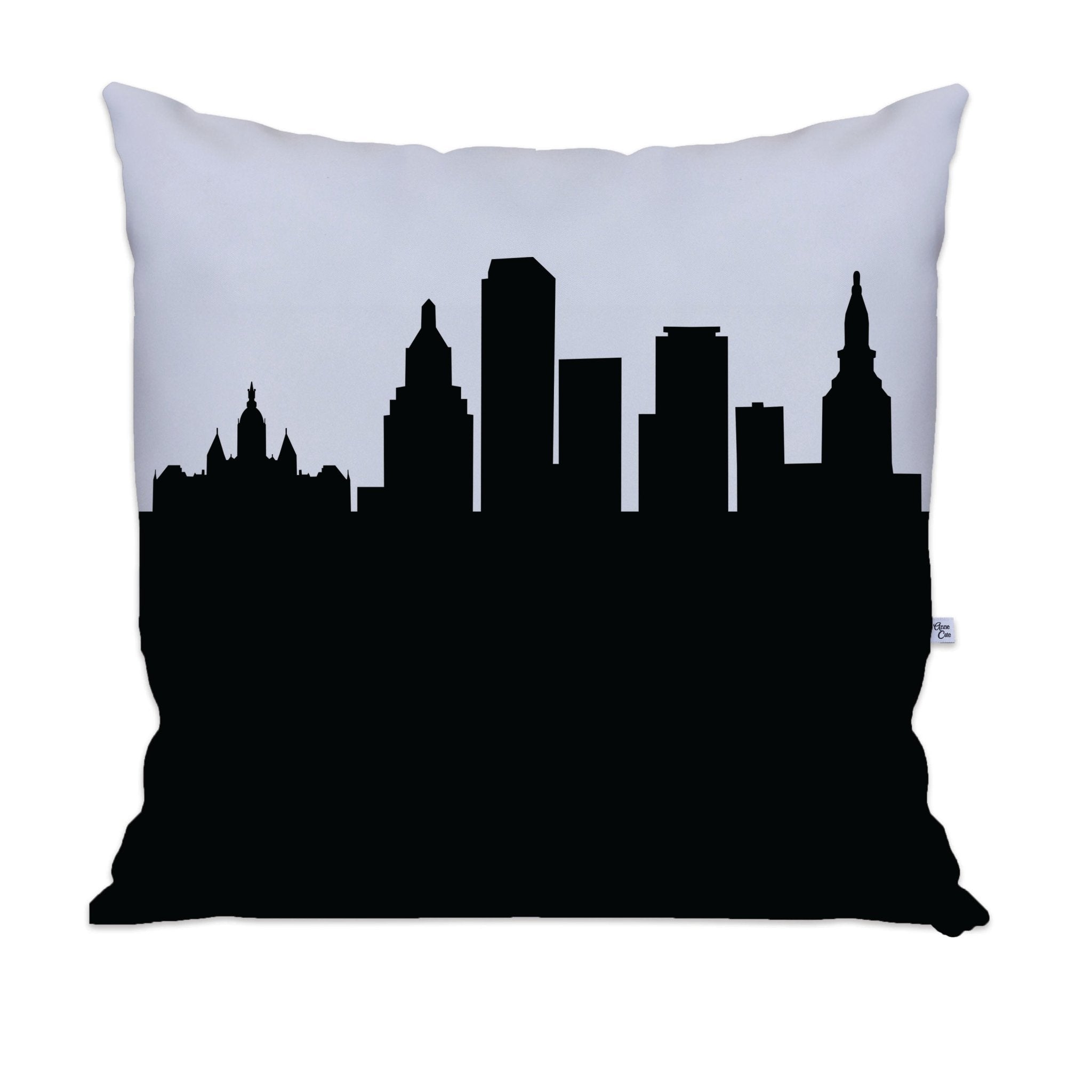 Hartford CT Skyline Large Throw Pillow - Anne Cate