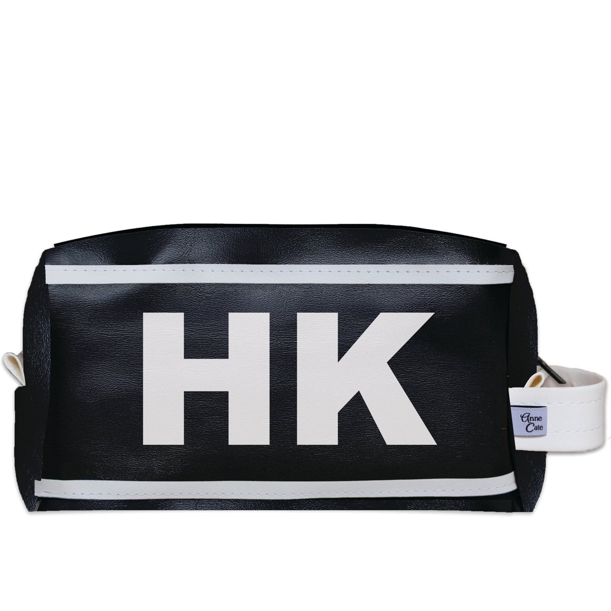 HK (Hong Kong) City Abbreviation Travel Dopp Kit Toiletry Bag - Anne Cate