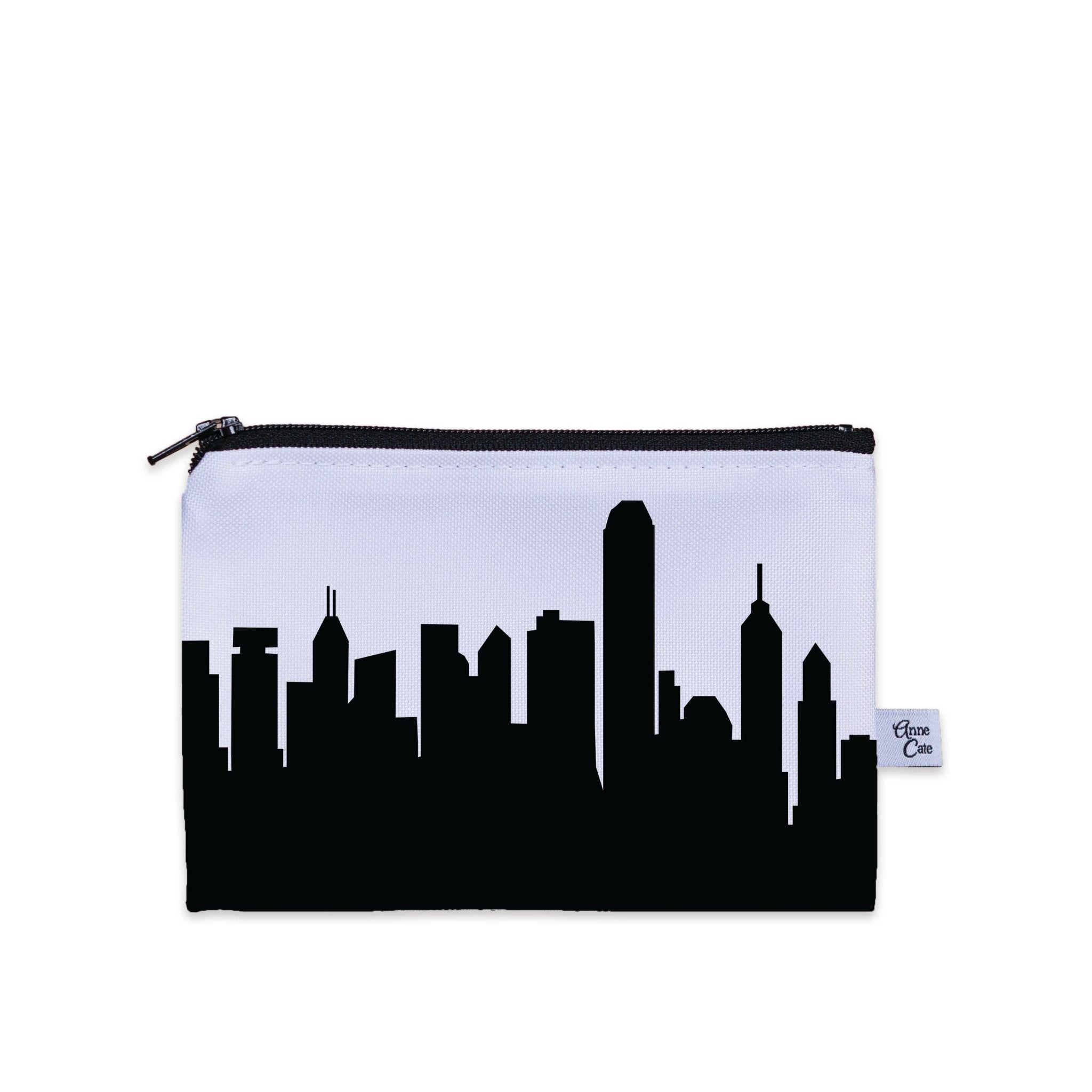 Hong Kong China Skyline Canvas Mini Purse - Anne Cate