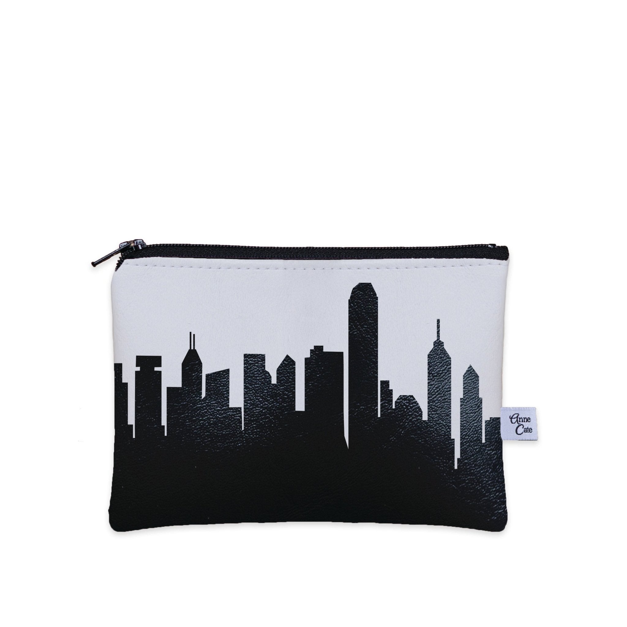 Hong Kong China Skyline Vegan Leather Mini Wallet - Anne Cate