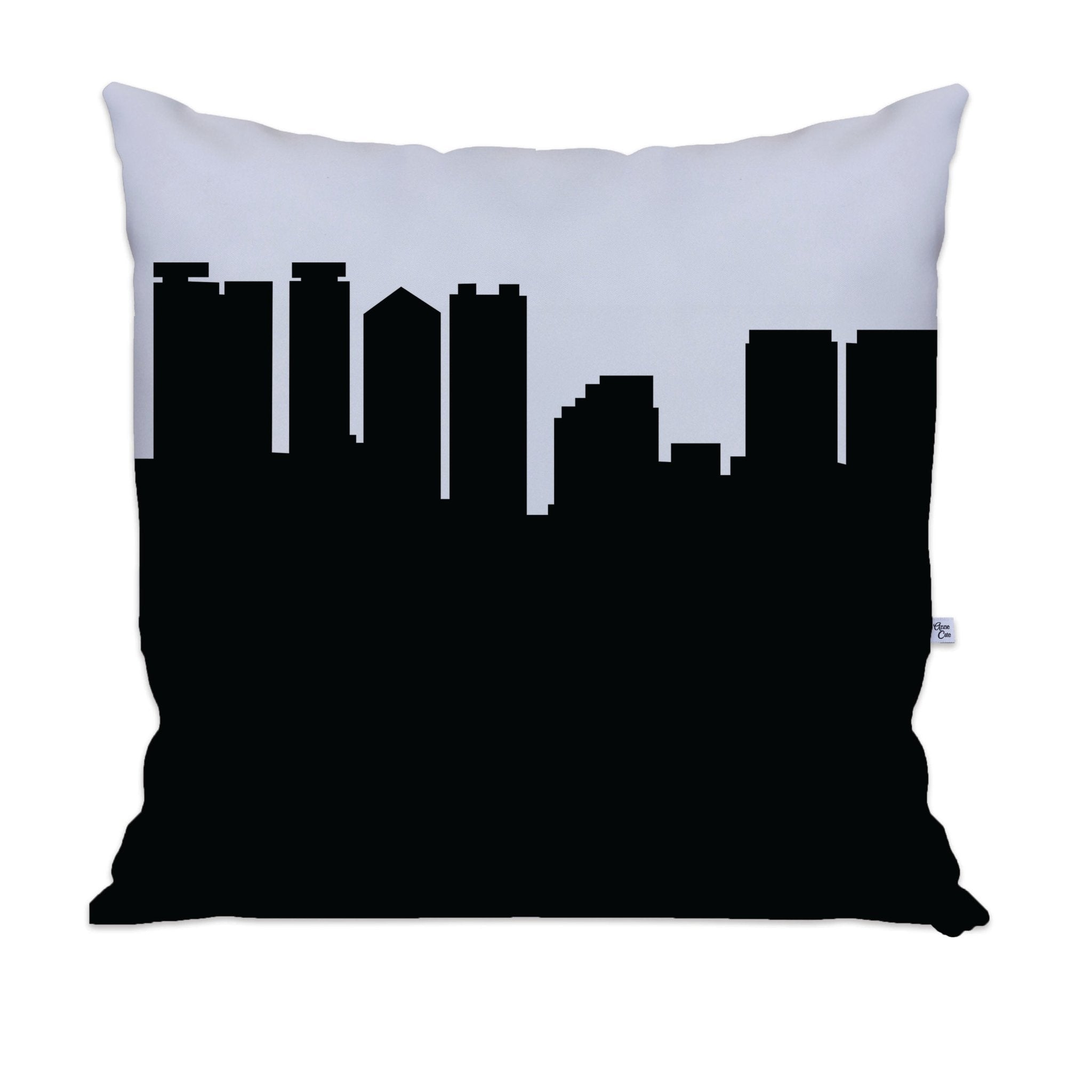 Honolulu HI Skyline Large Throw Pillow - Anne Cate