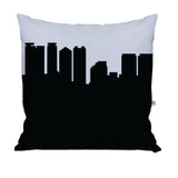 Honolulu HI Skyline Large Throw Pillow