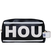 HOU (Houston) City Abbreviation Travel Dopp Kit Toiletry Bag - Anne Cate