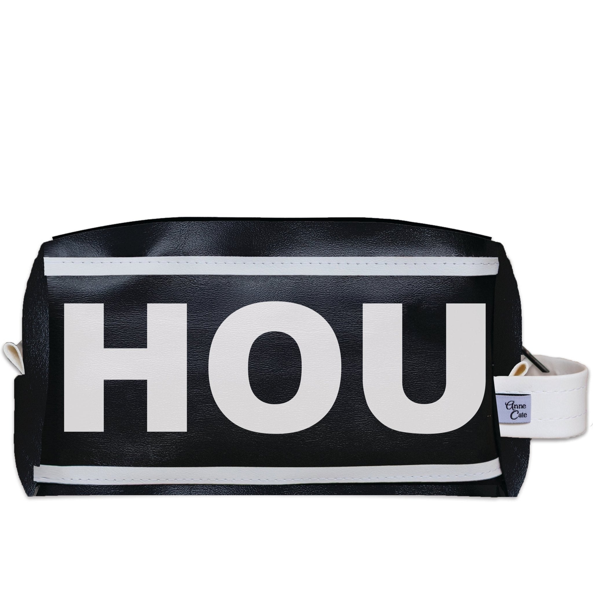 HOU (Houston) City Abbreviation Travel Dopp Kit Toiletry Bag - Anne Cate