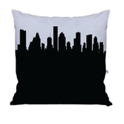 Houston Texas Skyline Large Throw Pillow - Anne Cate