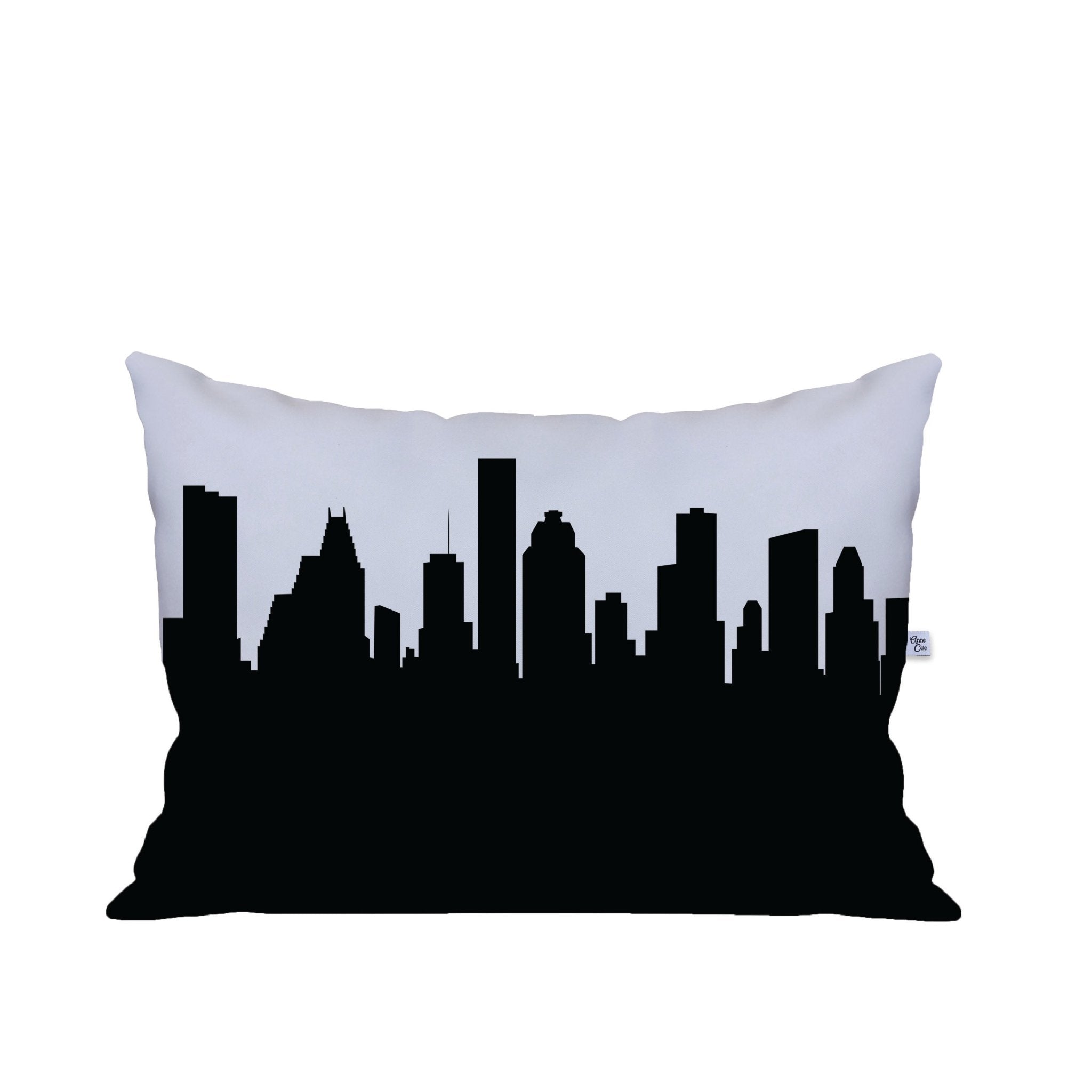 Houston Texas Skyline Lumbar Pillow - Anne Cate