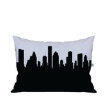 Houston Texas Skyline Lumbar Pillow