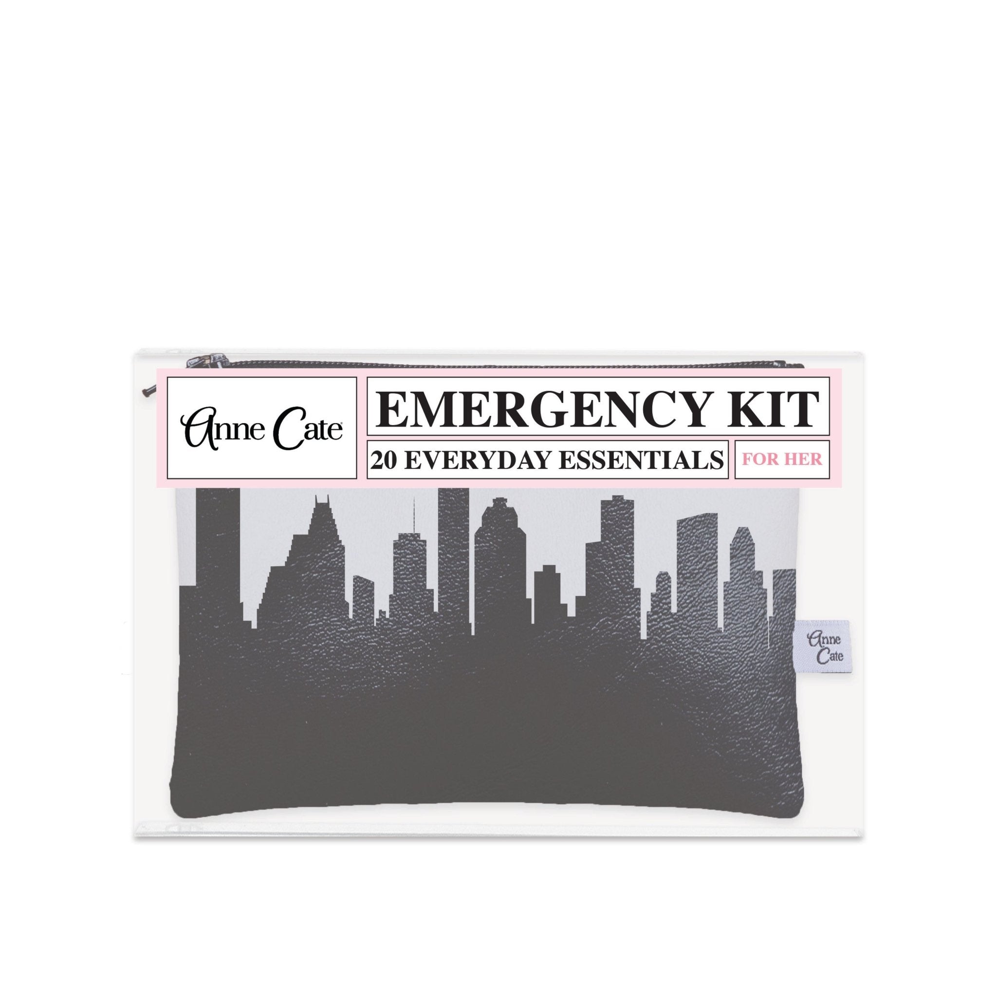 Houston TX Skyline Mini Wallet Emergency Kit - For Her - Anne Cate
