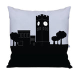 Hudson Ohio Skyline Large Throw Pillow