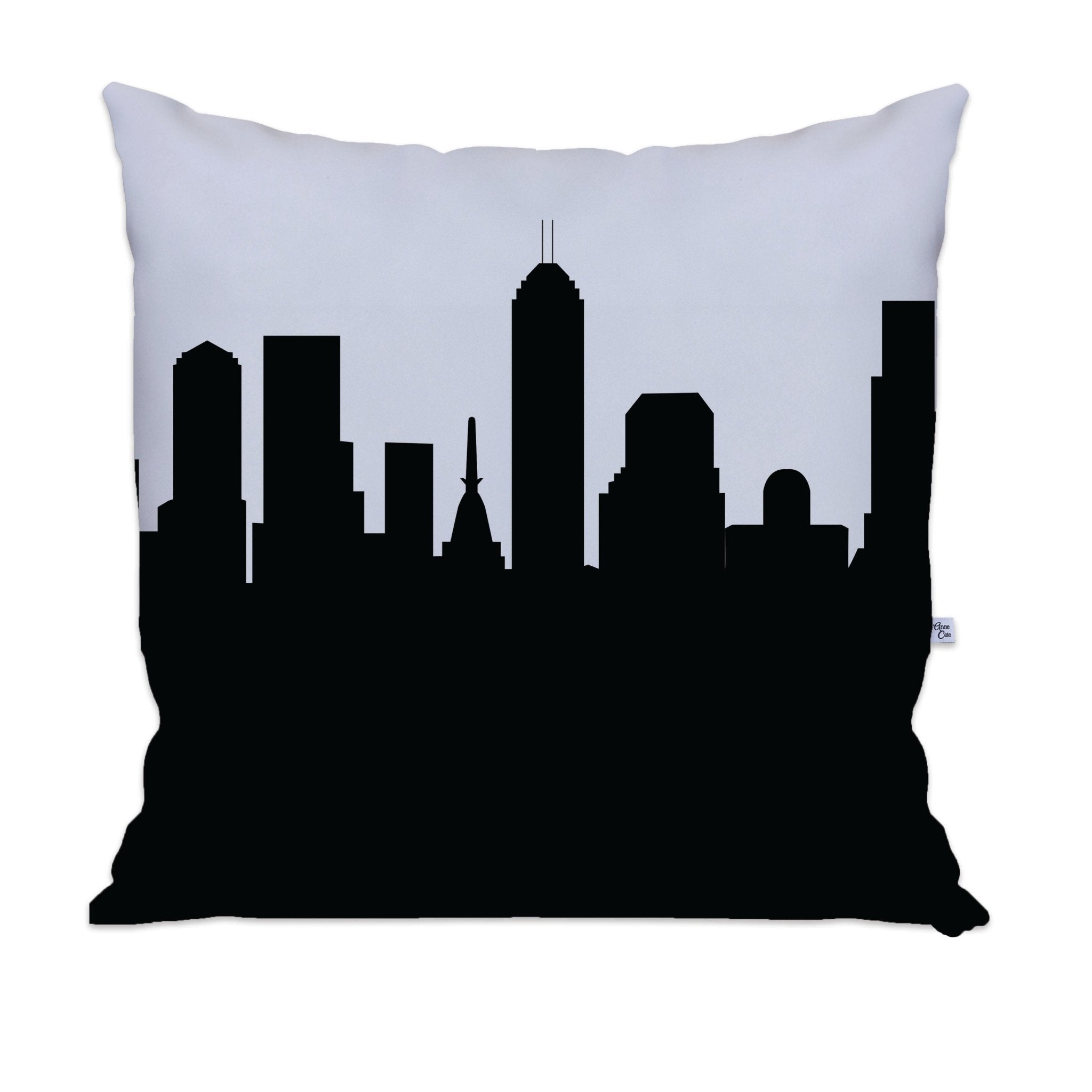 Indianapolis IN Skyline Large Throw Pillow - Anne Cate