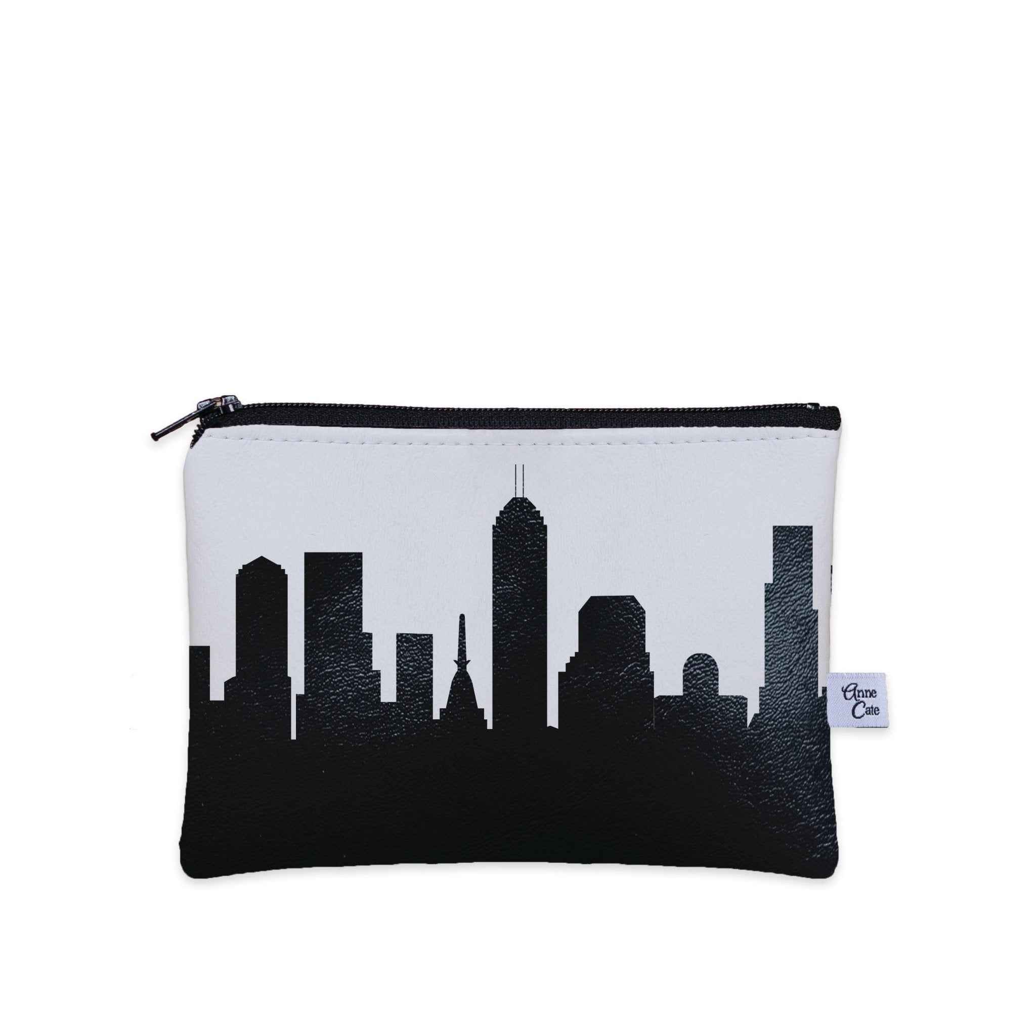 Indianapolis IN Skyline Vegan Leather Mini Wallet - Anne Cate