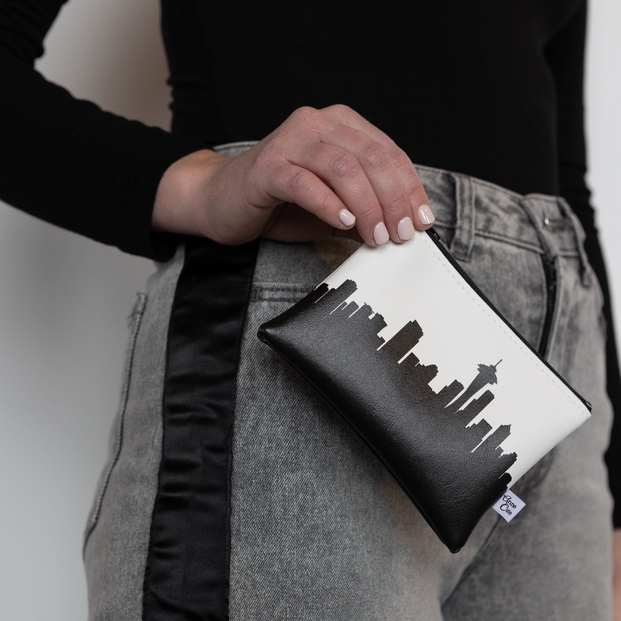 Indianapolis IN Skyline Vegan Leather Mini Wallet - Anne Cate