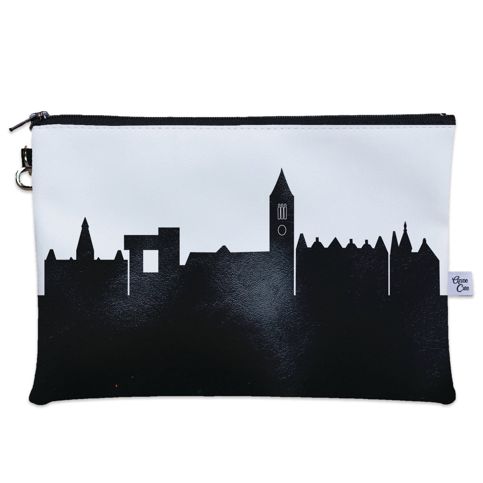 Ithaca NY (Cornell University) Skyline Wristlet Clutch Purse - Anne Cate