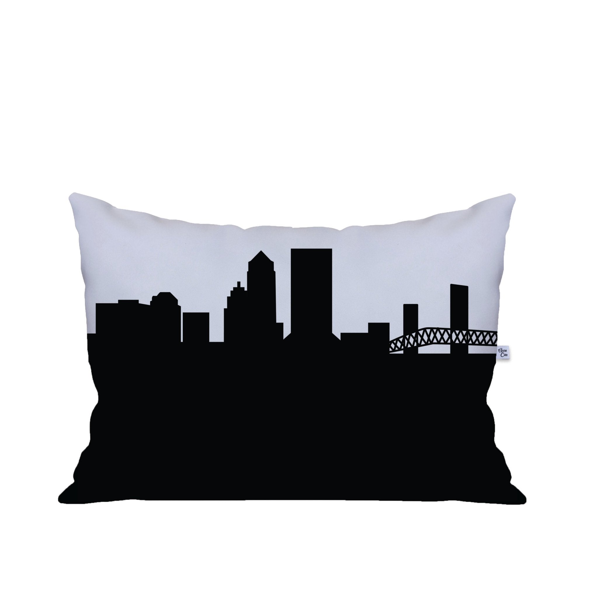 Jacksonville FL Skyline Lumbar Pillow - Anne Cate