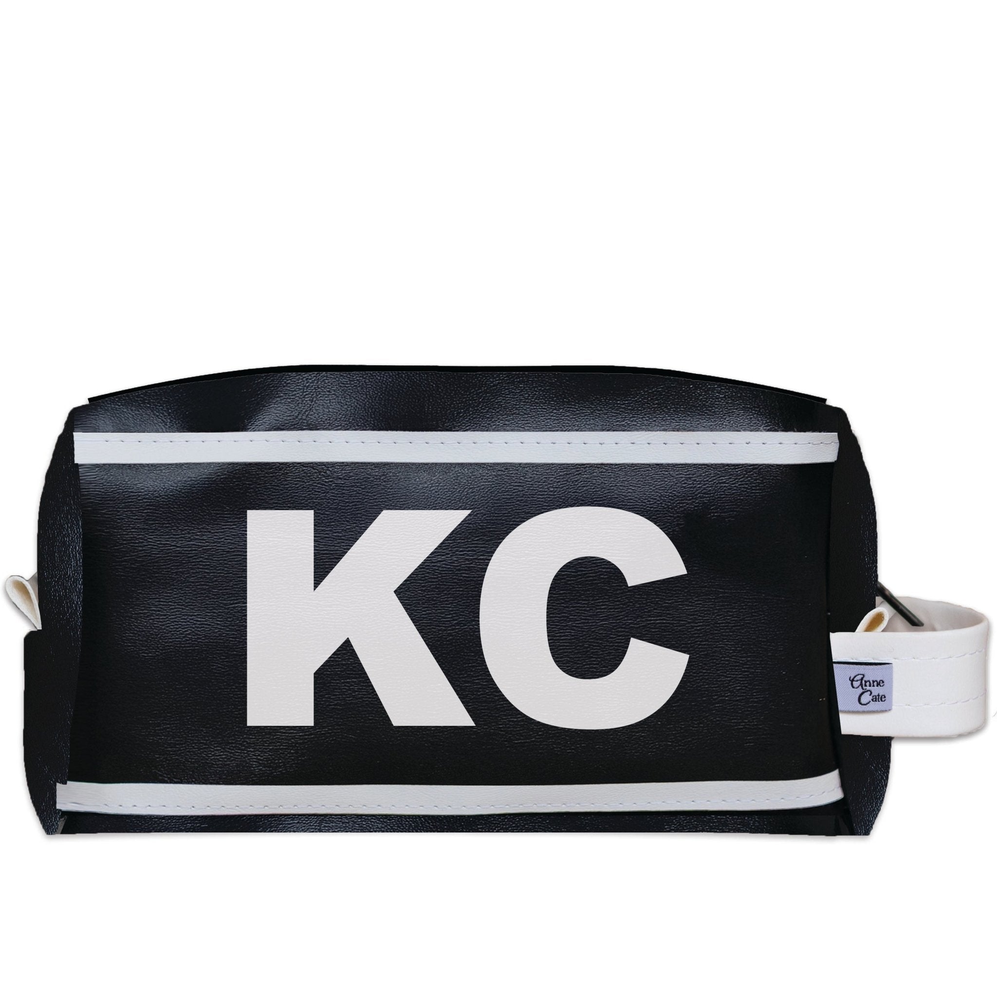 KC (Kansas City) City Abbreviation Travel Dopp Kit Toiletry Bag - Anne Cate