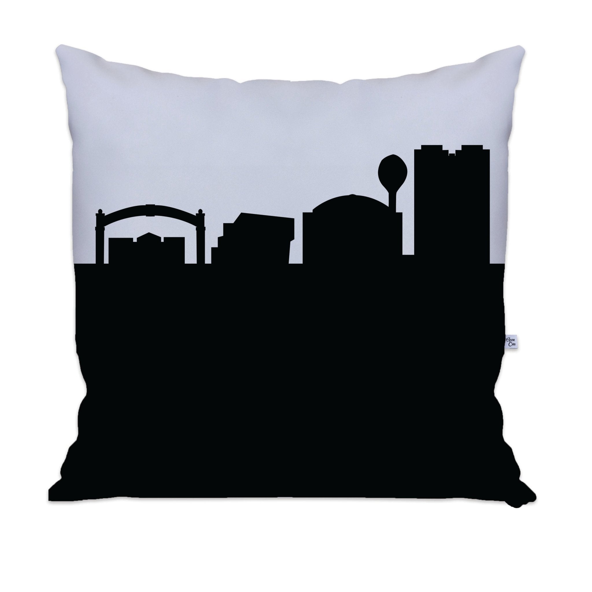Kent OH Skyline Large Throw Pillow - Anne Cate