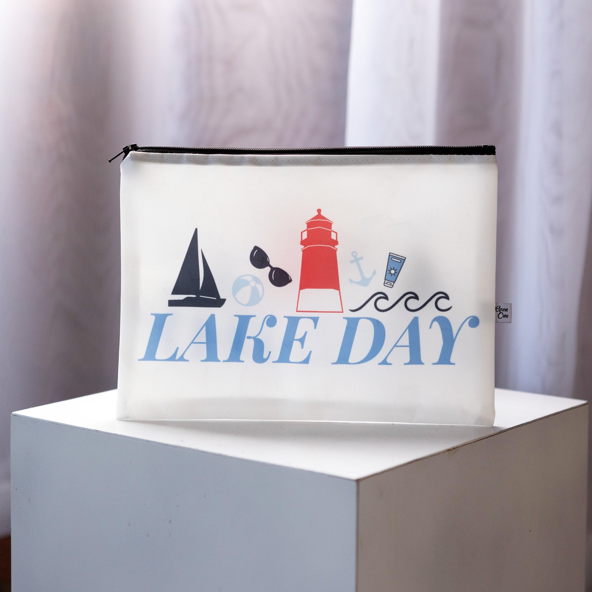 Lake Day Sailcloth Splash-Proof Pouch Wet Bag - Anne Cate