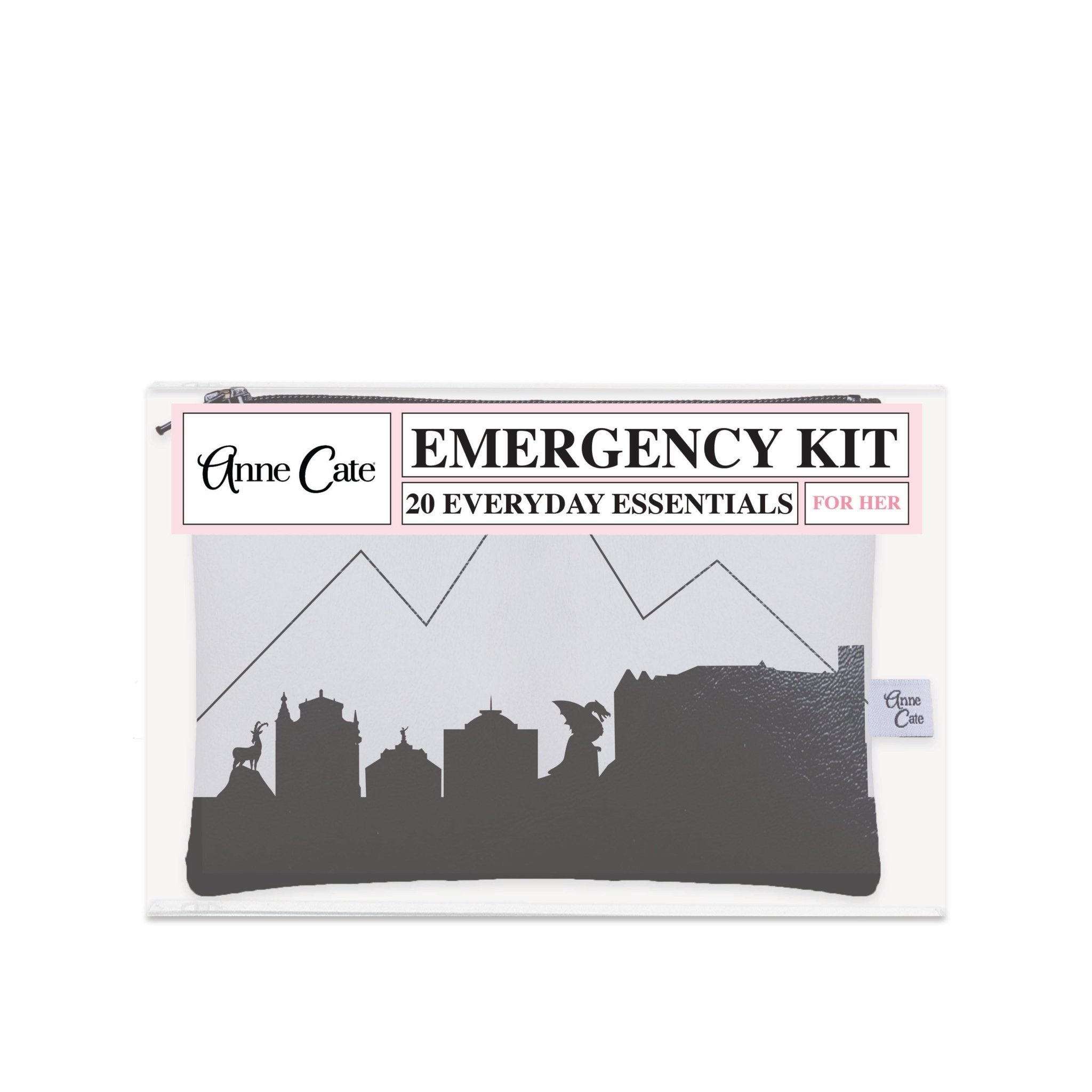 Ljubljana Slovenia Skyline Mini Wallet Emergency Kit - For Her - Anne Cate