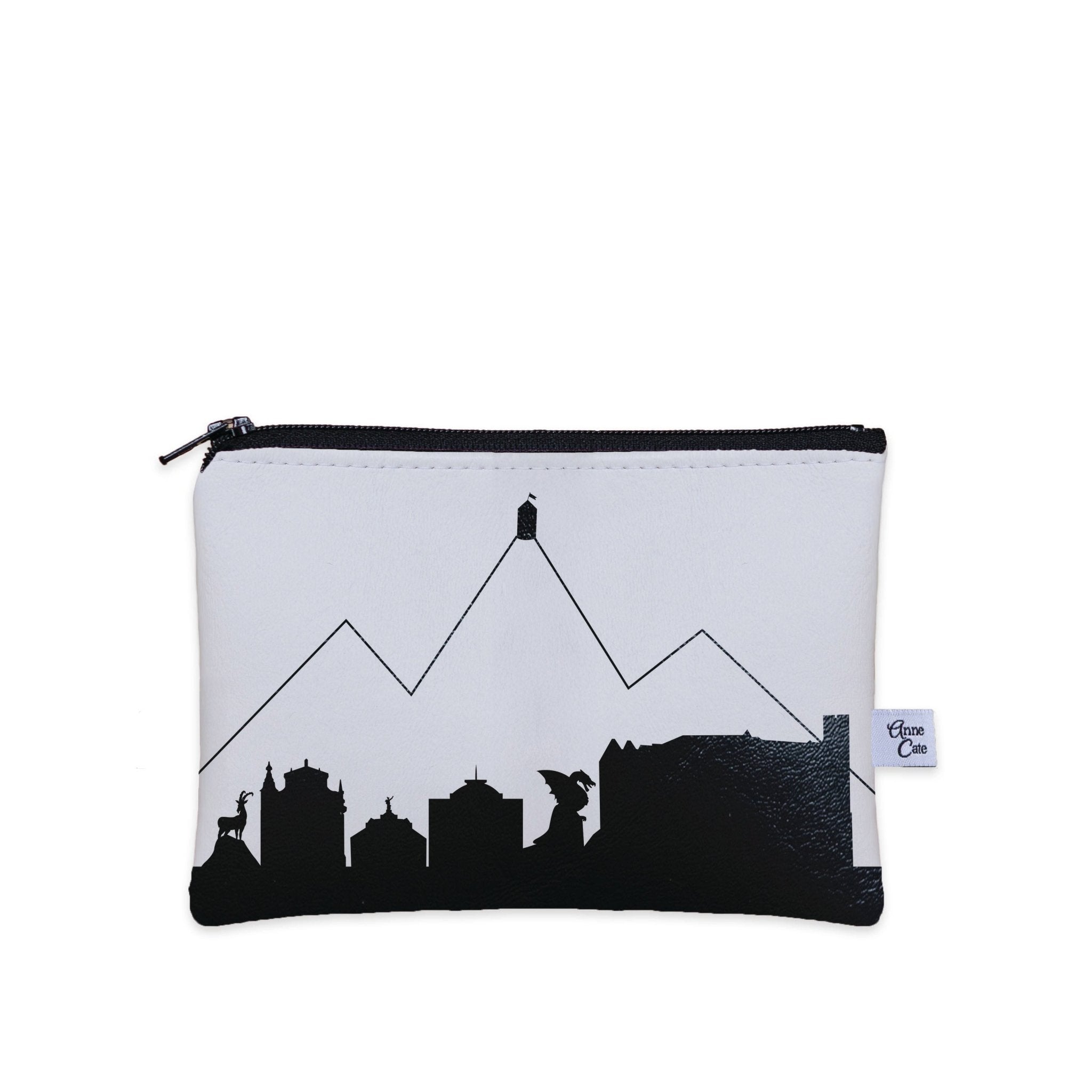Ljubljana Slovenia Skyline Vegan Leather Mini Wallet - Anne Cate