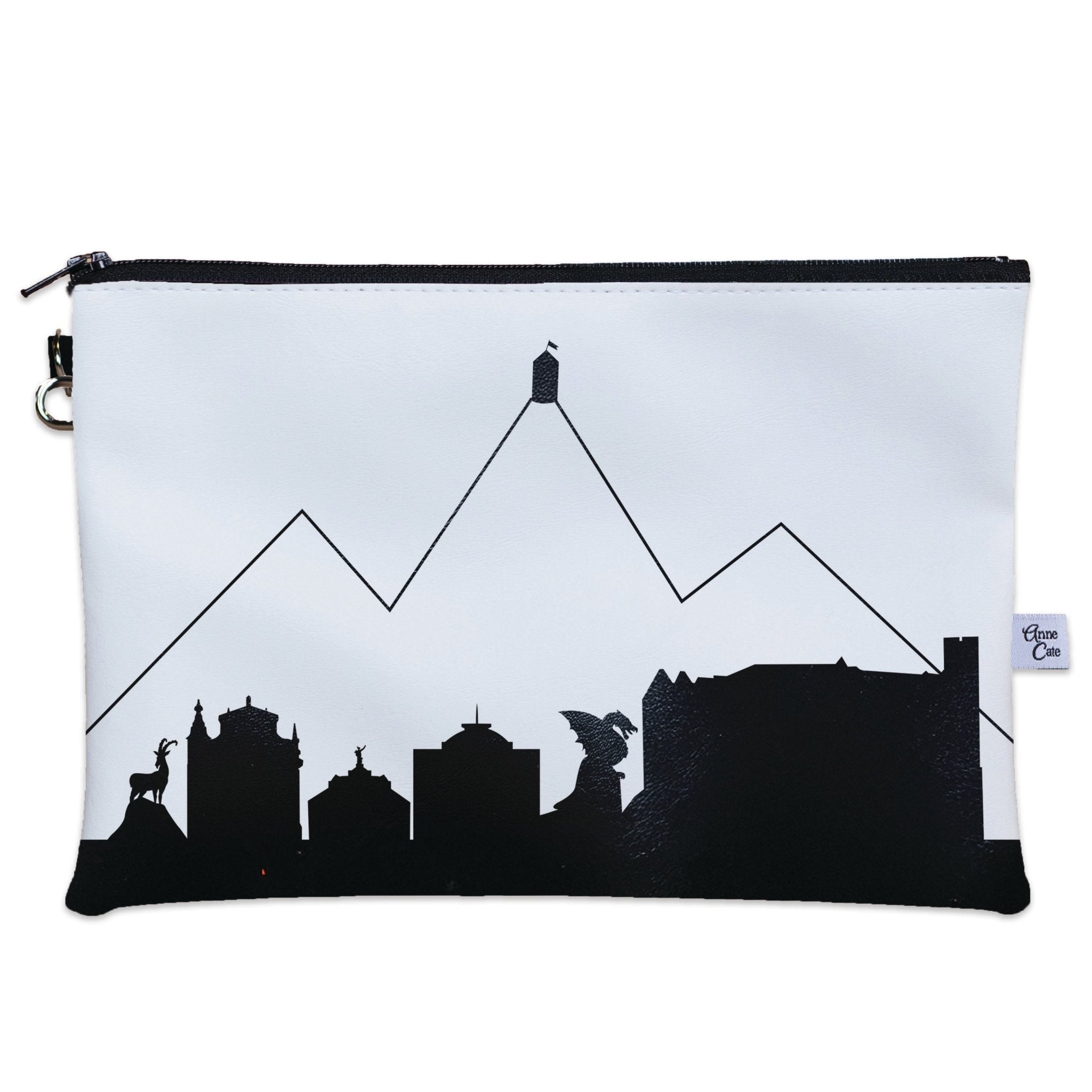 Ljubljana Slovenia Skyline Wristlet Clutch Purse - Anne Cate