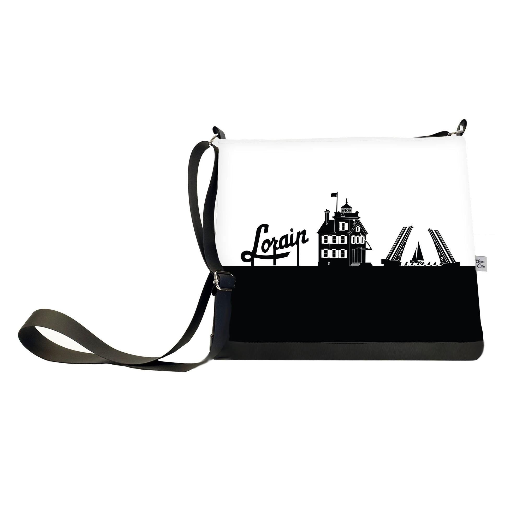 Lorain Lighthouse Skyline Crossbody Bag - Anne Cate